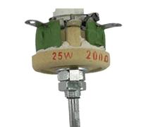 5Pcs Wire Wrap Load Variable Disk Potential Resistor BCI-25W50R100R200R300R Disc Ceramic Disk Resistor(5)