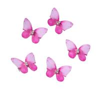 5PCS Women Butterfly Hair Clips Girls Comfortable Fabric Bullet Style Styling Accessories for Various Hairstyles