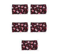5pcs Women's Bloody Eyeball Halloween Headband Stretch Fabric Black