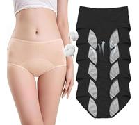 5PCS Women's Incontinence Underwear - Washable & Reusable Leakproof Panties for Bladder Leaks - Comfortable Fit, Black 8XL