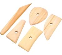 5Pcs Wood Pottery Clay Ribs Wooden Ceramic Potter Rib Ceramic Clay Sculpting Scrapers Pottery Ribs Tools Pottery Shaping Trimming Tools Ceramic Tools Ceramics and Pottery