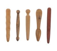 5pcs Wooden Acupressure Stick 12cm Massage Tool for Pressure Points