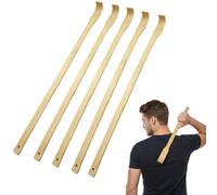 5PCS Wooden Back Scratcher, Household Travel Daily Use Back Scratcher Set, Multipurpose Bamboo Back Scratchers Portable Back-Scratcher for Indoor & Outdoor Daily Life