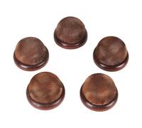 5Pcs Wooden Base Pin Cushion, Round Holder, DIY Sewing Tools with Wood Base, Soft and Comfortable Pincushions for Sewing Master, DIY Home Use, for Moms and Craft Lovers