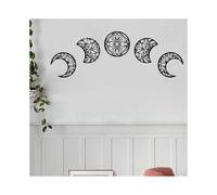 5Pcs Wooden Moon Wall Decor for Home Creatives Cycle