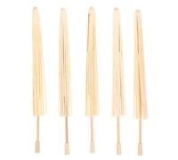 5pcs Wooden Parasol Frame for Craft Teachers and Artists, 20x20 | Blank Umbrella Support, Beige Wood, Ready for Paint, Ribbons and Tassels, Wedding Décor