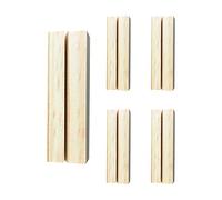 5Pcs Wooden Place Card Holders,Name Memo Card Holders,Wooden Postcard Holder,Table Number Holder Stands,Wood Photo Picture Card Holders for Home Party Events Wedding Party Menu Table Decoration