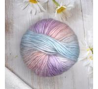 5pcs Wool Mohair Colored Yarn Hand Knitting Yarn Needle Crochet Puffy Yarn Crocheting for Colorful Rainbow Color 200m/pcs