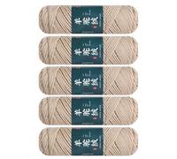 5Pcs Wool Yarn 100g/Roll Soft Wool Yarn Hand Knitting Thread for Knitting Crocheting Rugs Sweater Scarves Hat Warm Fibers