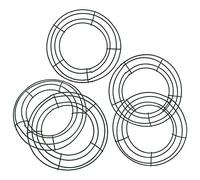 5pcs Wreath Frame Wire Wreath Making Rings for Diy Floral Crafts for Christmas Decorations and Macrame Projects Durable Wreath Making Supplies