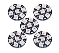 5PCS WS2812 RGB LED Ring 7 X 5050 WS2812B 7 Bits with Integrated Drivers for Arduino Raspberry Pi Mirco:bit ESP32