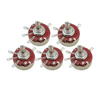 5PCS WTH118 Potentiometer 10mm Shaft 4 Pins Single Turn Rotary Carbon Film Wire Wound Linear Variable Resistors 470-4.7M Ohm Resistor elements (Size : 1M Ohm)