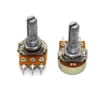5PCS WTH148 3PIN 20mm B1K B2K B5K B10K B20K B50K B100K B250K B500K B1M 1K 2K 5K 10K 20k 50K 100K 500K 1M Rotary Potentiometer NWPNLXEA(2K Ohm)