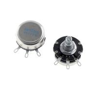 5pcs WX110 WX010 Round Metal Shaft Single Turn Wire resistor Wound Potentiometer 100R 470R 1k 2.2k 3.3k 4.7K 5.6k 6.8k 10k 22k(100 Ohm)