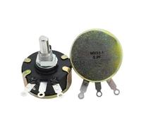 5Pcs WX32-1 2.2K 10K single-loop wirewound potentiometer D-type shaft with semicircular handle for governor(4.7K)