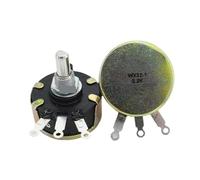 5Pcs WX32-1 2.2K 10K single-loop wirewound potentiometer D-type shaft with semicircular handle for governor(2.2K)