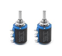 5Pcs WXD3-12-1W Wire Wound Precision Potentiometers 100-47K Ohm Multi Turn Wirewound Rotary Black Adjustable Variable Resistors Resistor elements (Size : 100 Ohm)
