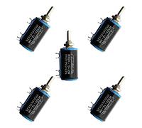 5Pcs WXD3-13-2W Wire Wound Precision Potentiometers 100-100K Ohm DIY Precision Multi Turn Wirewound Rotary Adjustable Resistors Specialised accessories (Size : 680 Ohm)