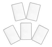 5pcs X Reading Magnifier Bookmark Flat Pvc Page Lens for Books