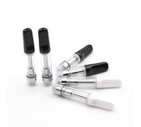 5pcs x TH205 TH210 Empty Cartridge for CBD Thick Oil, Ceramic Coil Glass Vape Carts Atomizer Tank for 510 Thread Preheat Battery Uni Pro Box Mod Vape Pen Kit -No Nicotine (1.0ml White)