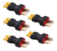 5pcs XT30 XT-30 Female Plug Connector to T-Plug Deans Style Male Connector Conversion Adapter