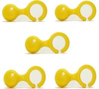 5pcs Yellow Easy to Use Walking Stick Cane Crutch Support Clip/Support Holder Rest Holder Grip Table Rest - Clip On Table Rest,Trekking Poles