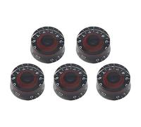 5Pcs Yootones Guitar Knobs 6mm Shaft Volume Tone Control Knobs Top Hat Knobs Compatible with Les Paul LP SG Style Electric Guitar