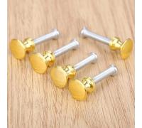 5Pcs Zinc Alloy Vintage Furniture Mini Knobs and Handles Jewelry Chest Cupboard Drawer Kitchen Cabinet Door Pulls Knob 12mm*11mm(Gold)