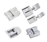 5Pcs Zipper Foot for Sewing Machine, Includes Walking Foot & Invisible Zipper Foot, Invisible Zipper Presser Feet Set, Compatible with Brother Singer Janome Low Shank Models