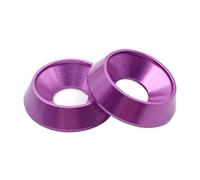 5pcs304 Stainless Steel Cup Washers,5-10pcs M3 M4 M5 M6 M8 Aluminum Colourful Countersunk Umbrella Flat Head Screw Concave Conical Washer(Purple,M4)