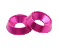 5pcs304 Stainless Steel Cup Washers,5-10pcs M3 M4 M5 M6 M8 Aluminum Colourful Countersunk Umbrella Flat Head Screw Concave Conical Washer(Pink,M4)