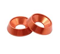 5pcs304 Stainless Steel Cup Washers,5-10pcs M3 M4 M5 M6 M8 Aluminum Colourful Countersunk Umbrella Flat Head Screw Concave Conical Washer(Orange,M5)
