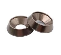 5pcs304 Stainless Steel Cup Washers,5-10pcs M3 M4 M5 M6 M8 Aluminum Colourful Countersunk Umbrella Flat Head Screw Concave Conical Washer(Tigrey,M4)