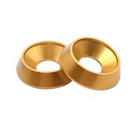 5pcs304 Stainless Steel Cup Washers,5-10pcs M3 M4 M5 M6 M8 Aluminum Colourful Countersunk Umbrella Flat Head Screw Concave Conical Washer(Gold,M3)