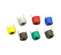5PF 10PF 20PF 30PF 40PF 50PF 60PF 70PF 120PF Adjustable Capacitor Trimmer Variable Capacitance 6mm JML06-1-120P 20/30/P AUOQKQUT(60P 10pcs)