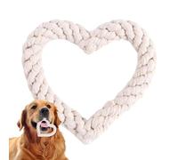 5Piece Heart Rope Dog Toy, 12cm Valentine's Day Heart Shaped Rope Dog Chew Toys, Heart Shaped Dog Rope For Aggressive Chewers, Valentine's Day Puppy Throwing Toy, Heart Shaped Dog Toys