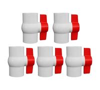5Pieces 2Inch Sturdy PVC Round Valves Easy Installation Designs for Pisciculture and Construction Water Projects High Pressures Round Valves