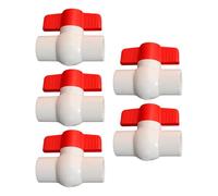 5Pieces 2Inch Sturdy PVC Round Valves Easy Installation Designs for Pisciculture and Construction Water Projects High Pressures Round Valves