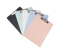 5Pieces Clipboard 12x8.6Inch Business Writing Board Document Holder with Retactable Hanging Hook for School Clipboard
