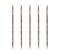 5Pieces Colorful Wood Knitting Needle Double Pointed Knitting Needle Set for Weaving Sweater Blanket Scarf Hat Sock Bag Multipurpose Double Pointed