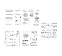 5Pieces Decorative Stamp Clear Silicone Stamp for Scrapbooking