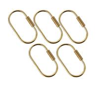 5Pieces Keychain Ornaments Keychain Hook Copper Pendant Clasps Keyring Chain Decorative Clasps Supply for Carabiner Clip for Accessories