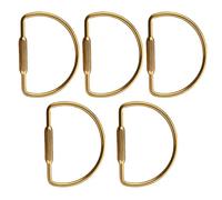 5Pieces Keychain Ornaments Keychain Hook Copper Pendant Clasps Keyring Chain Decorative Clasps Supply for Carabiner Clip for Accessories