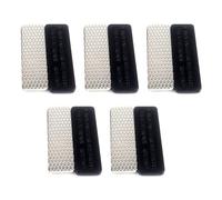 5Pieces Metal Fastener Clip Identity Name Label Badges Holder Badge Fasteners with 2 Strength Magnets Name Label Fastener