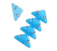 5Pieces Multifunctional Triangular Clip Colorful Triangular Paper Bookmarks Book Page File Organizers Document Clip