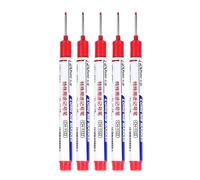 5Pieces Practical Marking Pen Collection with Quick Dry Formulas and Calibration Strips Colorful Pen Texture Permanent Waterproof Marker