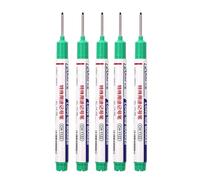 5Pieces Practical Marking Pen Collection with Quick Dry Formulas and Calibration Strips Colorful Pen Texture Permanent Waterproof Marker