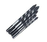 5Pieces Professional Ceramic Tile Alloy Triangular Drill Bits With Double Grooves Designs For Glass Wood Brick Tiles Alloy Tile Drill Set