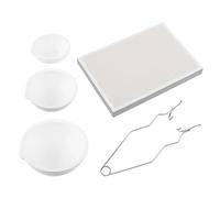 5Pieces Quartzs Crucible Set Quartzs Melting Dish Cups Crucibles Metal Melting Bowl Set Suitable for Metal Molding Supplies