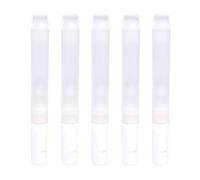 5Pieces Refillable Paint Pen with 6.5mm Nylons Tip for Permanent Acrylic Painting on Ceramic Car Repair and Canvas Art Empty Markers